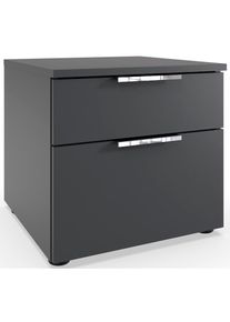 wimex, Nachtkommode &raquo;Level by fresh to go&laquo; 2 Schubladen mit soft-close Funktion, 41cm breit, 39cm hoch, Graphit, Spanplatte, B/H/T: 41 cm x 39 cm x 41