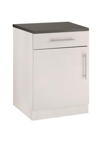 Wiho-K&uuml;chen wiho K&uuml;chen, Unterschrank &raquo;Cali&laquo; 60 cm breit, Front und Korpus: Cashmere, Arbeitsplatte: Granit Grau, B/H/T: 60 cm x 85 cm x 60 cm, Front und Korpus: 