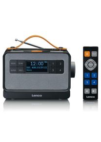 Lenco , Digitalradio (DAB+) »PDR-065BK«, (Digitalradio (DAB+)-FM-Tuner mit RDS 4 W) , Schwarz/Grau
