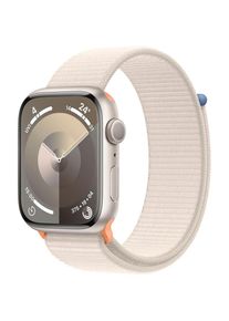 Apple , Smartwatch »Watch Series 9 Aluminium«, (4,5 cm / 1,77 Zoll), Watch OS 10, Sport Loop , Polarstern/Polarstern