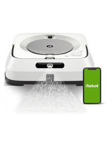 iRobot , Wischroboter »Braava jet m6 (m6138)«, App-/Sprachsteuerung, Nasswischen und Trockenfegen, Kartierung , weiß/silberfarben