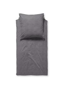 Damai , Bettwäsche »Mik«, Leinen-Optik , anthracite , B/L: 155 cm x 220 cm