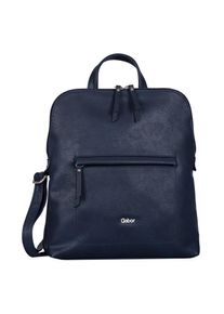 Gabor, Damen, Rucksack &raquo;Mina&laquo; aus weichem leichten Lederimitat, l&auml;ssig im praktischen Format, Blau, B/H/T: 27,5 cm x 32 cm x 9 cm, Blau, L&Auml;SSIGER 