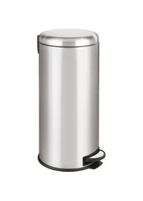 Wenko , Kosmetikeimer »Leman«, 30 Liter Fassungsvermögen , edelstahlfarben