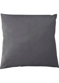 Damai , Kissenbezug »Biosatin«, (2 St.), in eleganten Farbtönen , anthracite , B/L: 80 cm x 80 cm