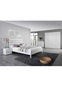 Rauch , Bettgestell »Skagen« mit Sprossenkopfteil , weiß