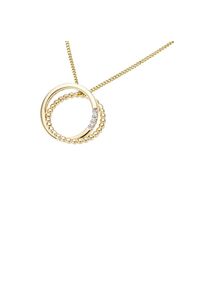 Firetti , Kettenanhänger »Schmuck Geschenk Gold 333 Halsschmuck Anhänger für Halskette«, mit Brillanten , gelbgoldfarben-weißgoldfarben-weiß +...