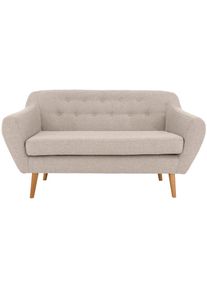 Andas , 2-Sitzer »Renne« mit Heftung im Rücken im skandinavischem Stil , beige