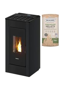 FreePoint, Pelletofen &raquo;Sharp&laquo;, schwarz,