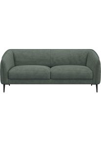 FLEXLUX, 2, 5-Sitzer &raquo;Belle Designsofa, Couch, bequem durch Kaltschaum im Sitz&laquo; Skandinavisches Design, In hochwertiger Verarbeitung, Dusty Green, 85%
