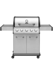 Justus , Gasgrill »Geras«, 5 Hauptbrenner, BxTxH: 141x57x112 cm , edelstahlfarben/schwarz
