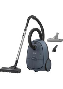 AEG , Bodenstaubsauger »CLEAN 6000 (AB61C2DBS)«, 750 W, mit Beutel, hohe Saugleistung, inkl. Zusatzdüsen, 55 % Recyclingkunststoff , Denim Blue