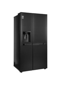 LG , Side-by-Side »GSLC41EPPE«, Total No Frost, LINEARCooling, Multi-Airflow, Integrierter Wassertank , schwarz anthrazit , ohne Instaview