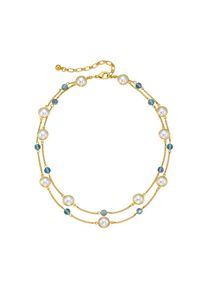 Lady , Damen , Collier , blau