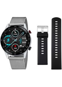 Lotus , Smartwatch »50017/1«, Armbanduhr, Herrenuhr, Edelstahlarmband, Schrittzähler, Geschenkidee , silberfarben , Stilvolle Herrensmartwatch
