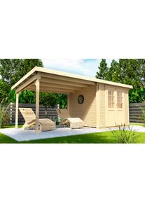 Wolff , Gartenhaus »Pulti Softline 2424«, (Set) , naturbelassen