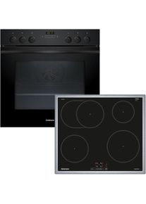 Constructa, Induktions Herd-Set &raquo;CH4M61064&laquo; mit Teleskopauszug nachr&uuml;stbar Hydrolyse, Schwarz, Display: LED-Display