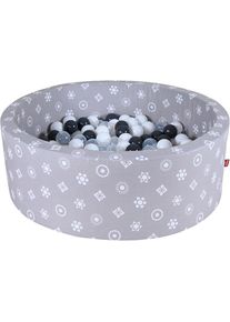 KNORRTOYS , Bällebad »Soft, Royal Grey«, mit 300 Bällen; Made in Europe , Grey White Stars