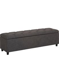 Home Affaire, Polsterbank &raquo;Goronna&laquo; in 5 Farben, Sitzh&ouml;he 41, 5 cm, als Garderobenbank geeignet, grau, FSC -zertifiziertes Massivholz, B/H/T: 140 cm x