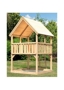 Konifera, Spielturm &raquo;Lenie A&laquo; BxTxH: 200x200x345 cm, natur, Holzwerkstoff, natur