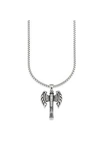 Bruno Banani , Kette mit Anhänger »Schmuck Geschenk Halskette Doppel Axt Kreuz Venezianerkette Silber« , edelstahlfarben , Kette mit Anhänger"Kreuz...