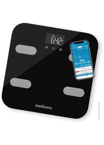 Medisana , Körper-Analyse-Waage »BS 602«, Waage misst Körperwerte & sendet Daten via Bluetooth zu VitaDock+ , grau