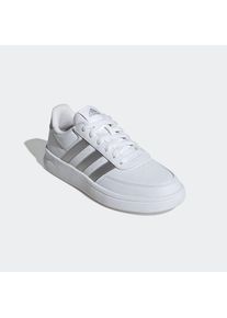 adidas Sportswear, Damen, Sneaker &raquo;BREAKNET 2.0&laquo;, Cloud White / Silver Metallic / Cloud White, 37, Cloud White / Silver Metallic / Cloud White, Ein 
