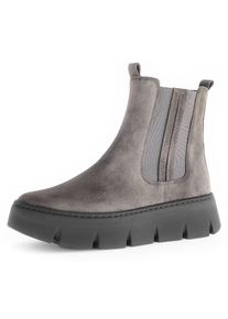 Gabor , Chelseaboots, Plateau, Schlupfboots, Stiefelette mit Best Fitting , taupe , 35 , 35 , Chelseaboots mit modischer Plateausohle