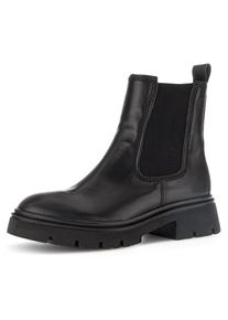 Gabor , Chelseaboots, Blockabsatz, Stiefelette, Chunky Boots, Best Fitting-Ausstattung , schwarz , 44 , 44 , Chelseaboots mit praktischem...