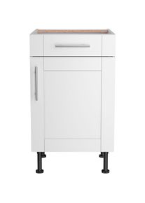 KOCHSTATION, Unterschrank &raquo;KS-Ahus&laquo; Breite 50 cm, wei&szlig; matt/wei&szlig;, wei&szlig; -B/H/T: 50 cm x 87 cm x 58,4 cm, wei&szlig; matt/wei&szlig;