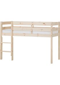 Hoppekids, Spielbett &raquo;ECO COMFORT, Hochbett, in 2 Einzelbetten teilbar&laquo; H&ouml;he 72cm, Farbe & Gr&ouml;&szlig;e & Matratze, Natur, Liegefl&auml;che L&auml;nge Breite: 160 cm x