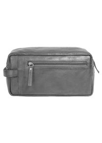 SPIKES & SPARROW Spikes & Sparrow , Kulturbeutel »TOILETRY BAG«, echt Leder , schwarz
