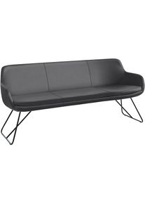 Musterring, Essbank &raquo;Tavia&laquo; Schlittengestell in drei Ausf&uuml;hrungen, Breite 180, 200 oder 220 cm, dunkelgrau + schwarz, B/H/T: 180 cm x 87 cm x 66 cm, 