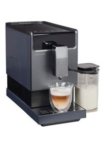 Hanseatic , Kaffeevollautomat »HACM121470ST«, magnetisch, abnehmbare Tassenabstellfläche, zwei separate Milchtanks , silber/schwarz