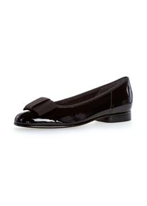 Gabor , Ballerina Flats, Kitten Heel, Festliche Schuhe mit dekorativer Schleife , schwarz , 36 , 36 , Ballerina in klassischer Linie