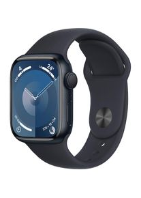 Apple , Smartwatch »Watch Series 9 Aluminium«, (4,1 cm / 1,69 Zoll), Watch OS 10, Sport Band , Mitternacht/Mitternacht , iPhone erforderlich zur...