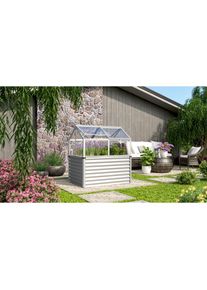 Vitavia, Hochbeet &raquo;Zola&laquo; BxTxH: 89x127x135 cm, ESG, silberfarben, B/H/T: 89 cm x 134,5 cm x 126,7 cm, silberfarben