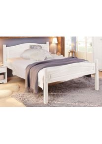 Home Affaire, Massivholzbett &raquo;Bolton&laquo; aus massivem Kiefernholz, in unterschiedlichen Gr&ouml;&szlig;en und Farben, wei&szlig;, Liegefl&auml;che L&auml;nge Breite: 200 cm x 140 