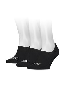 Calvin Klein Jeans , Füßlinge »CK MEN FOOTIE HIGH CUT 3P LOGO«, (3 Paar), No Show Socks, Anti-Slip-Ferse, CK-Logo, High-Cut , black ,...