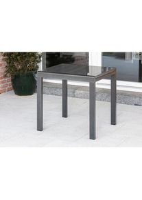 Merxx, Gartentisch 70x120 cm, grau, B/H/T: 70 cm x 75,5 cm x 120 cm, grau