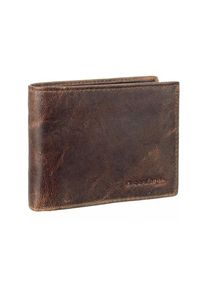 GreenLand Nature, Herren, Geldb&ouml;rse &raquo;Montana&laquo; aus naturbelassenem B&uuml;ffelleder, braun, braun, Aus hochwertigem Leder