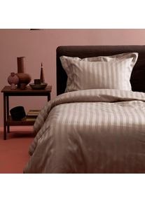 Damai , Bettwäsche »Streifsatin«, (2 tlg.), in Mako Satin Qualität, 100% Baumwolle, Bett- und Kopfkissenbezug mit Reißverschluss, kühlende...