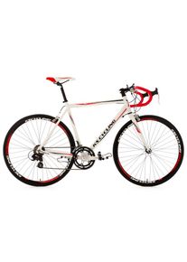 KS-Cycling KS Cycling , Rennrad »Euphoria«, 14 Gang, Shimano, RD-A 050 Schaltwerk, Kettenschaltung, für Damen und Herren, Kettenschaltung , weiß