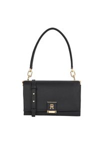 Tommy Hilfiger , Umhängetasche »TH HER MED CROSSOVER«, Abendtasche, Clutch, Mini Bag mit goldfarbenem Highlights , schwarz