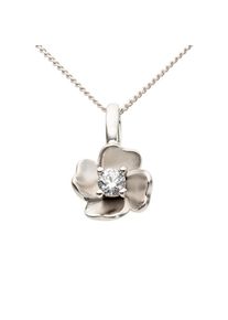 Firetti , Blumenanhänger »Schmuck Geschenk Gold 333 Anhänger für Halskette Goldanhänger Blume«, mit Brillant , weißgoldfarben + GW=getöntes-Weiß ,...