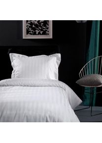 Damai , Bettwäsche »Streifsatin«, (2 tlg.), in Mako Satin Qualität, 100% Baumwolle, Bett- und Kopfkissenbezug mit Reißverschluss, kühlende...