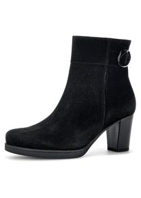 Gabor , Stiefelette »Ancona«, Blockabsatz, Ankle Boots mit trendiger Schaftgestaltung , schwarz , 37 , 37 , Stiefelette mit dekorativer...