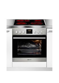 Bauknecht, Elektro-Herd-Set &raquo;HVR2 KH5V2 IN&laquo; mit 2-fach-Teleskopauszug Hydrolyse Set, Hydrolyse, Umluft, 2-fach-Teleskopauszug, edelstahlfarben, 