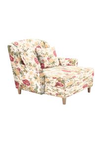 Max Winzer , Sessel »Julia, Loungesessel, bequemer Sitzkomfort, hohe Rückenlehne«, mit naturfarbenen Holzfüßen , beige