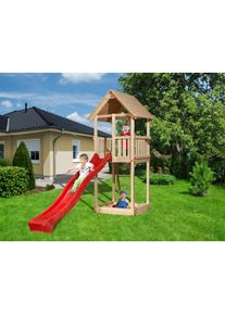 Weka, Spielturm &raquo;Tabaluga Drachenturm mit Satteldach&laquo; BxTxH: 150x400x331 cm, natur, Holzwerkstoff, natur